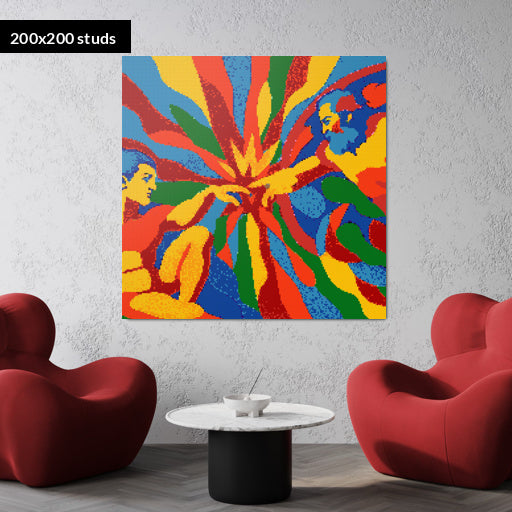 200*200studs, 160*160cm, 63*63inch