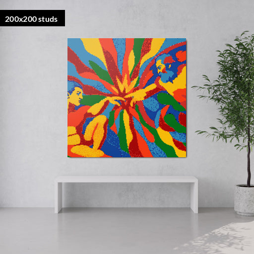 200*200studs, 160*160cm, 63*63inch