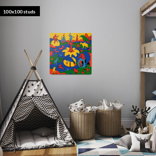 100*100studs, 80*80cm, 31,5*31,5inch