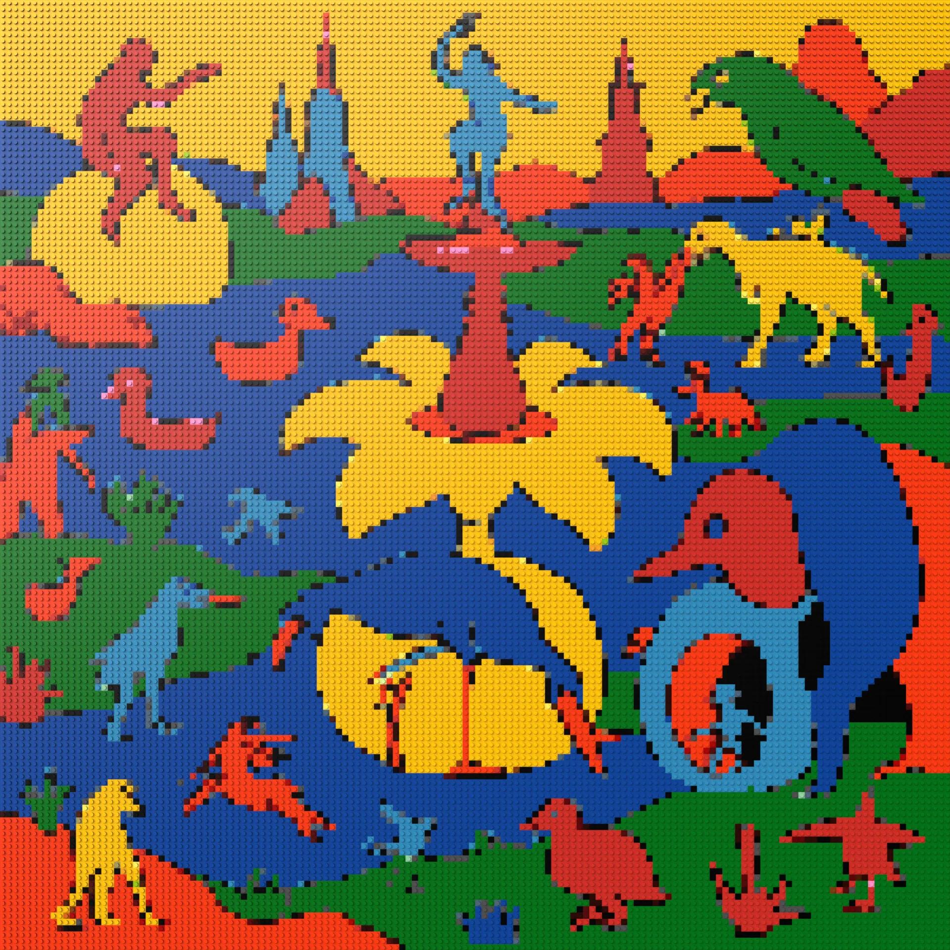 150*150studs, 120*120cm, 47,25*47,25inch