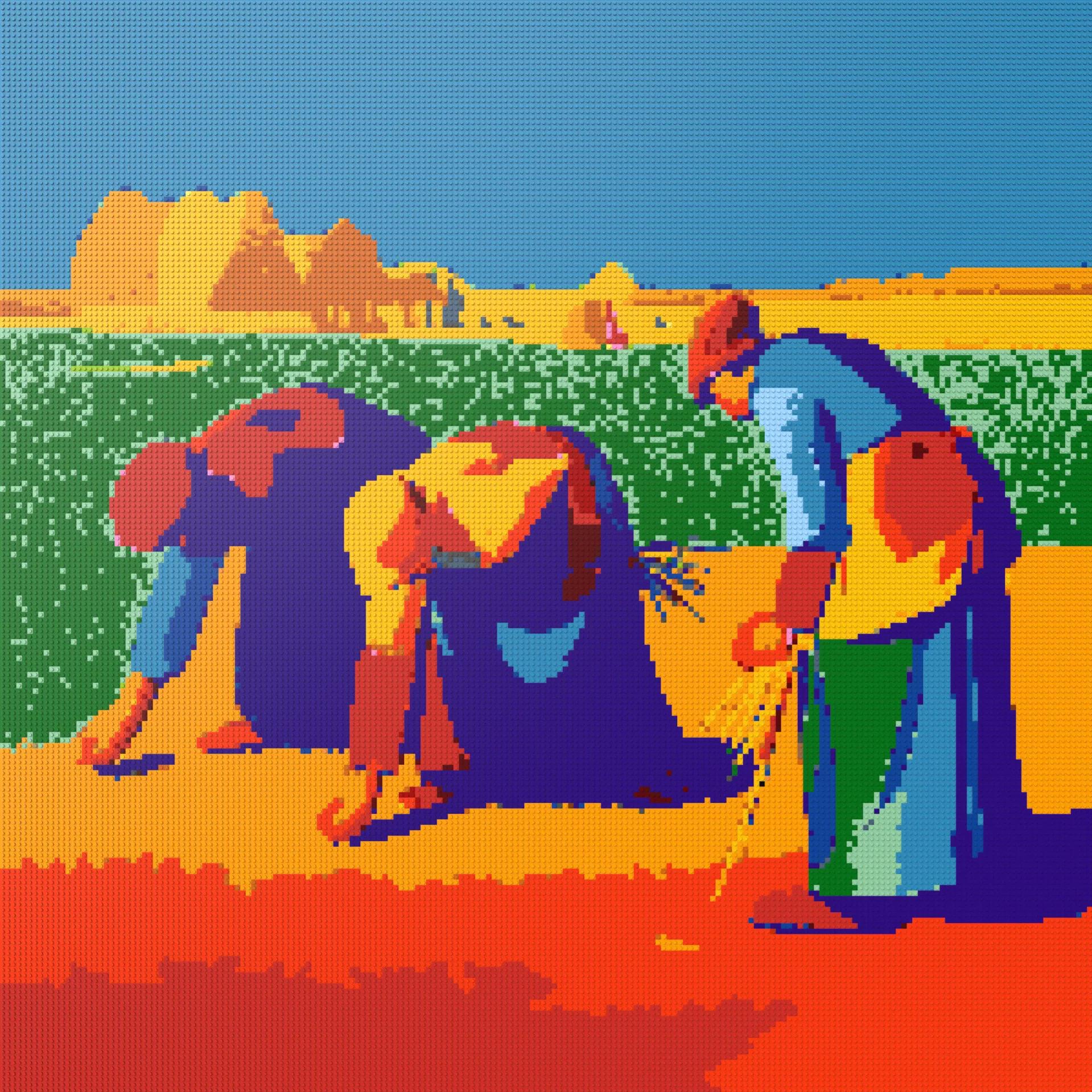 200*200studs, 160*160cm, 63*63inch