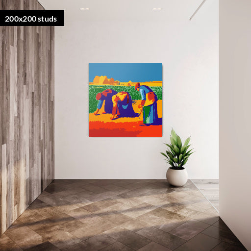 200*200studs, 160*160cm, 63*63inch