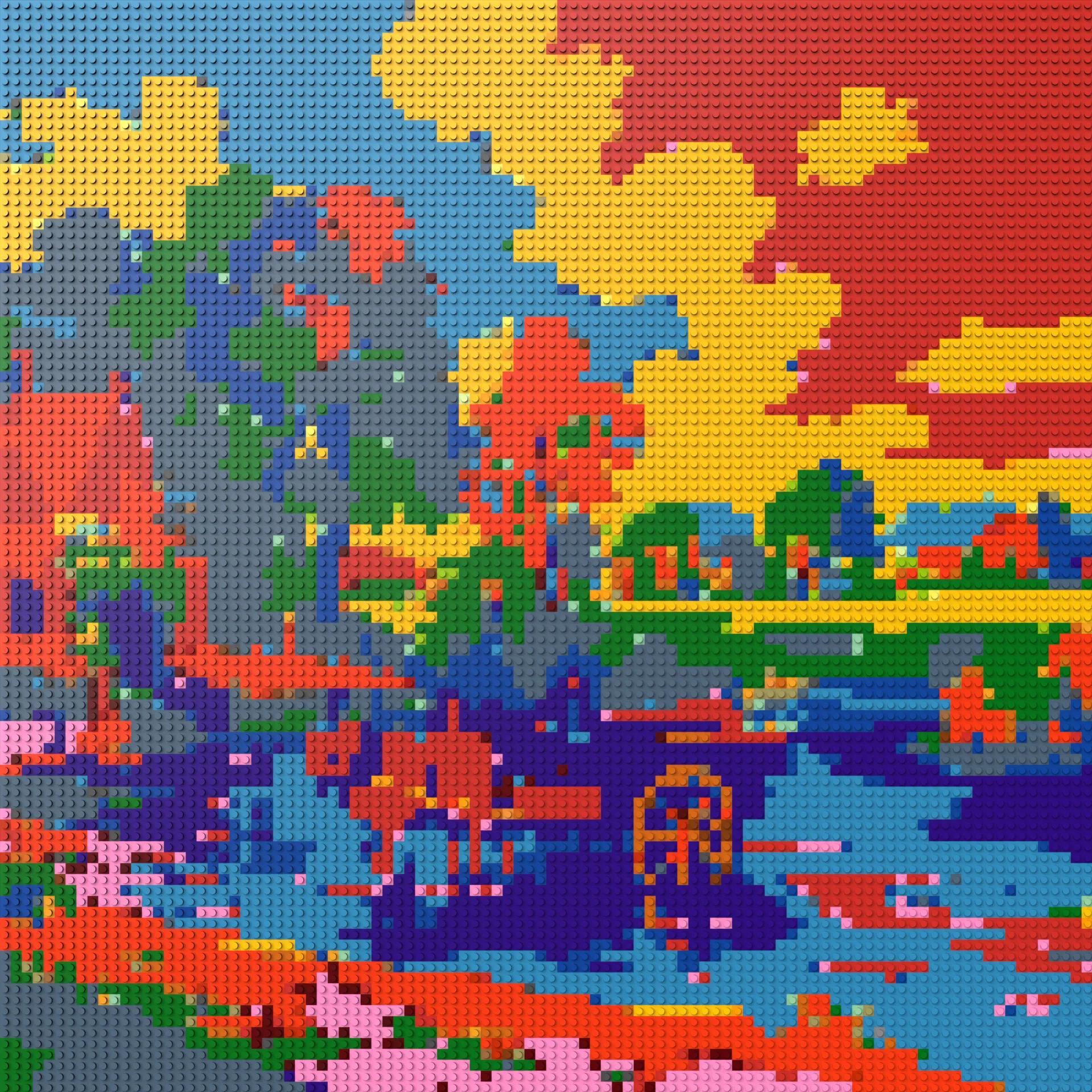 100*100studs, 80*80cm, 31,5*31,5inch