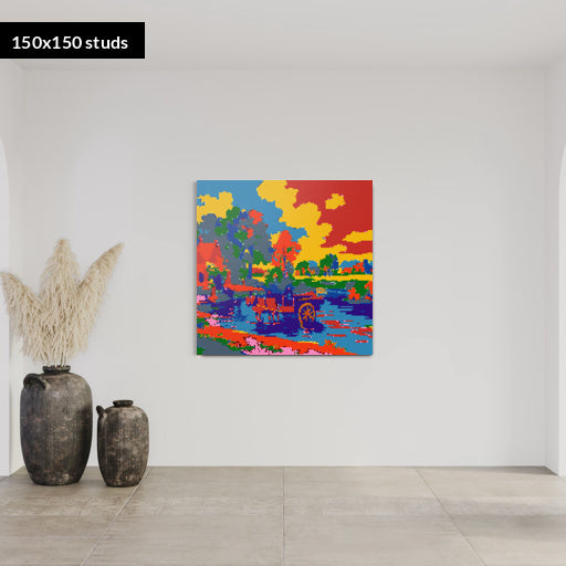 150*150studs, 120*120cm, 47,25*47,25inch