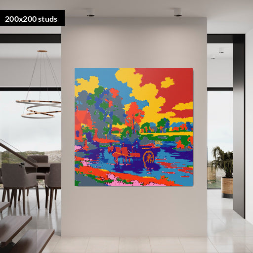 200*200studs, 160*160cm, 63*63inch