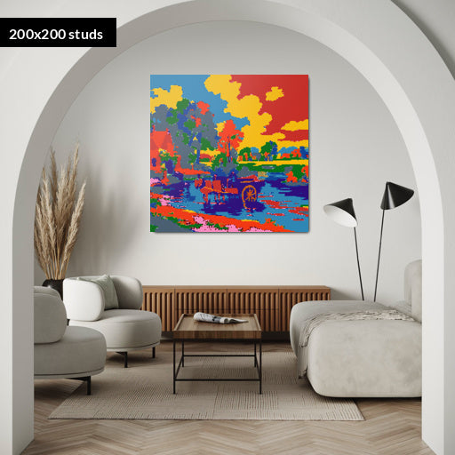 200*200studs, 160*160cm, 63*63inch