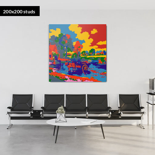 200*200studs, 160*160cm, 63*63inch