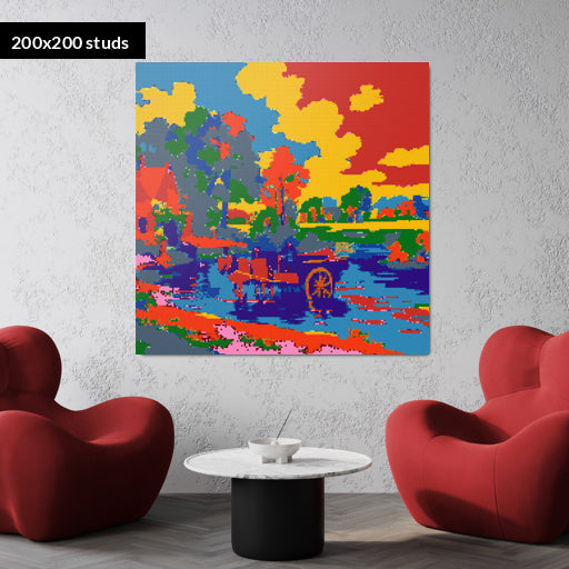 200*200studs, 160*160cm, 63*63inch