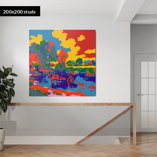 200*200studs, 160*160cm, 63*63inch