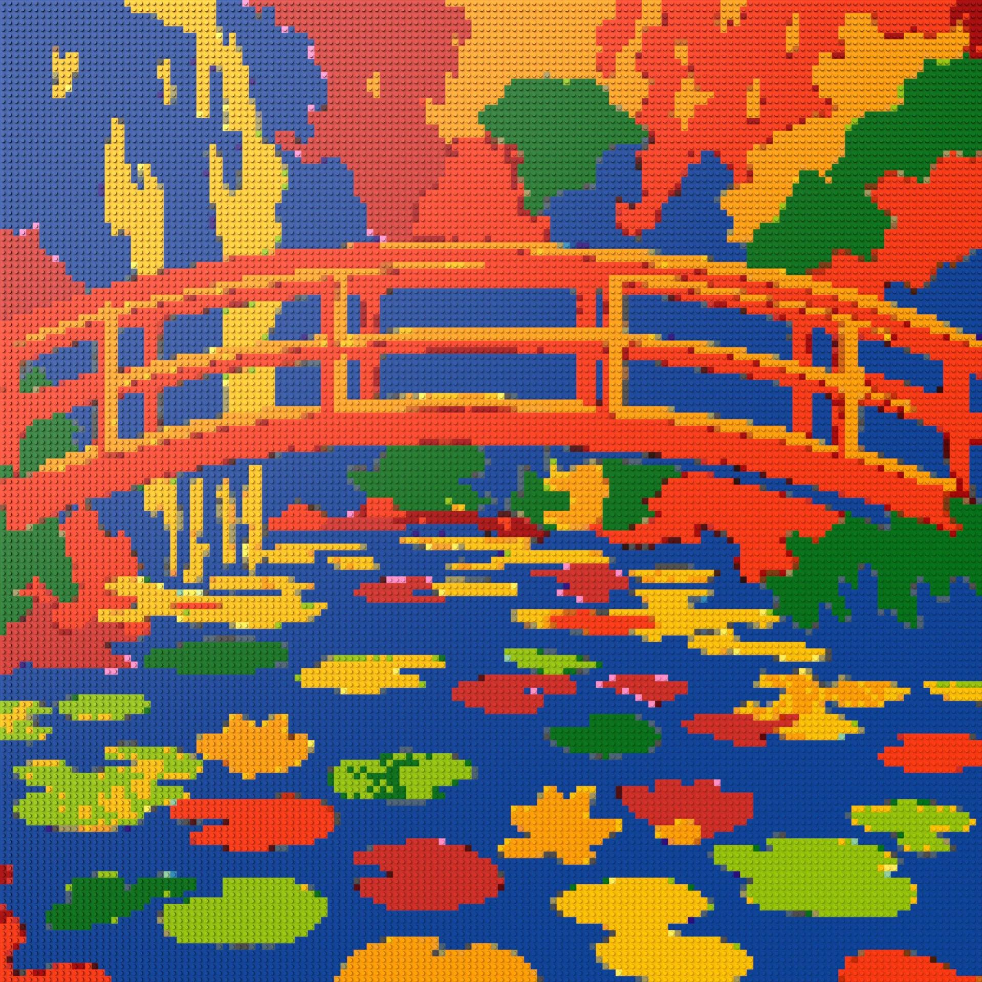 150*150studs, 120*120cm, 47,25*47,25inch