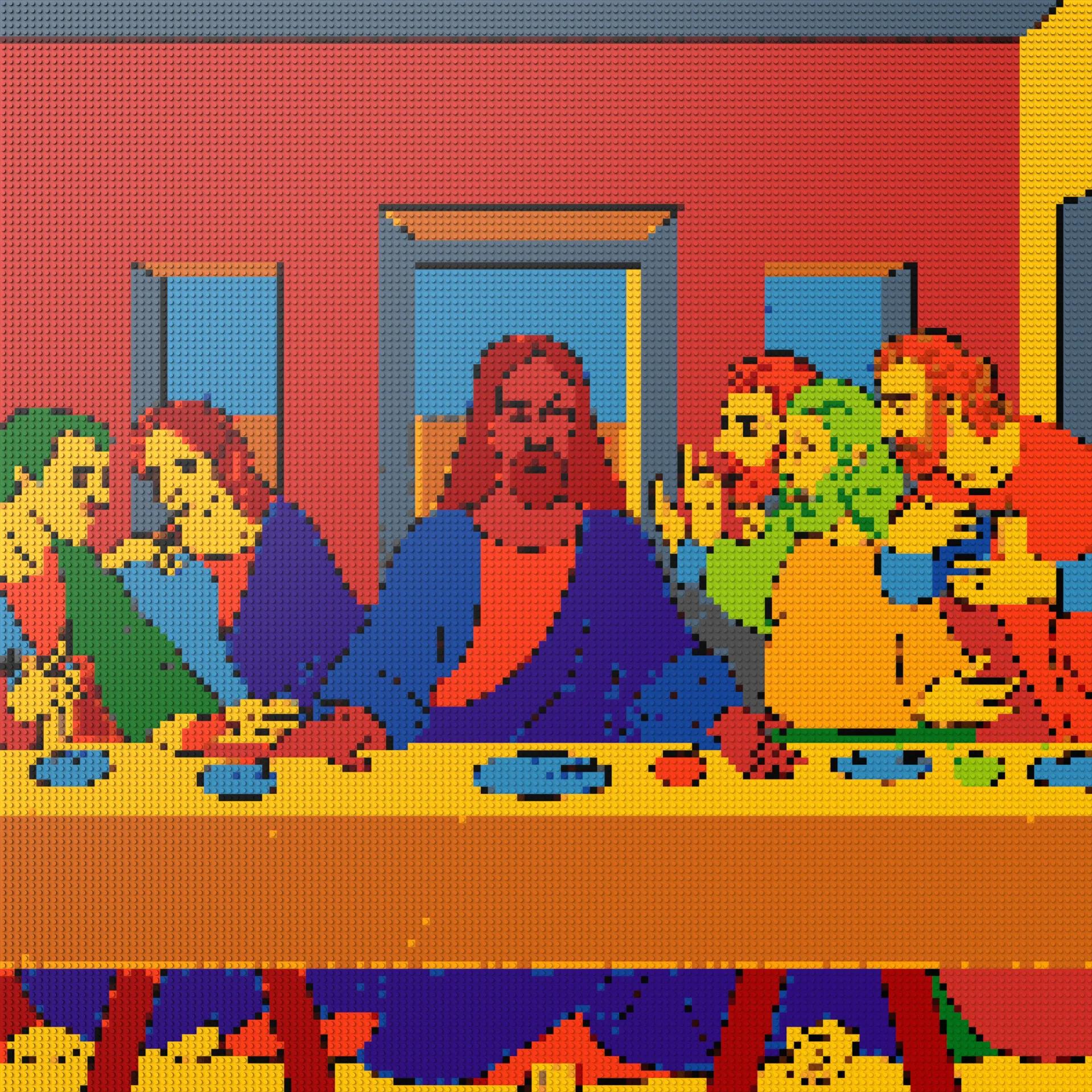 150*150studs, 120*120cm, 47,25*47,25inch