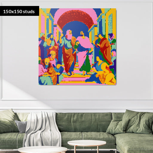 150*150studs, 120*120cm, 47,25*47,25inch