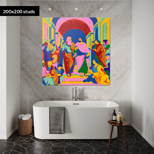 200*200studs, 160*160cm, 63*63inch