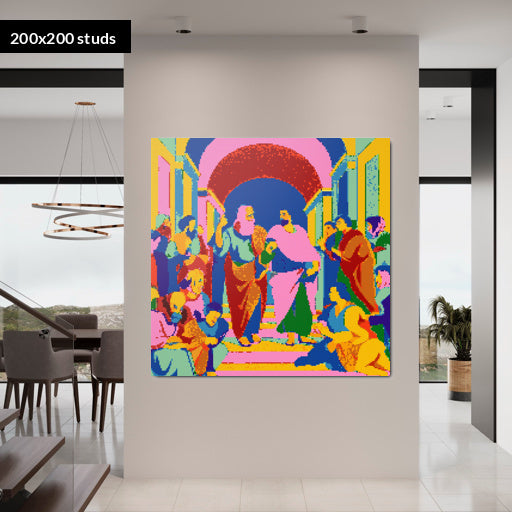 200*200studs, 160*160cm, 63*63inch