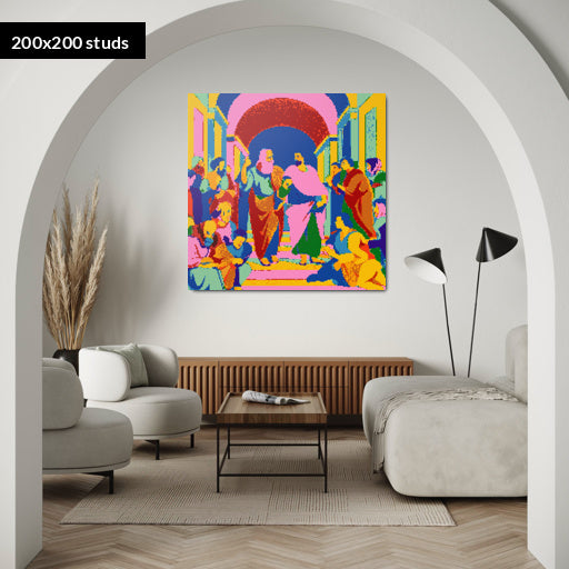 200*200studs, 160*160cm, 63*63inch