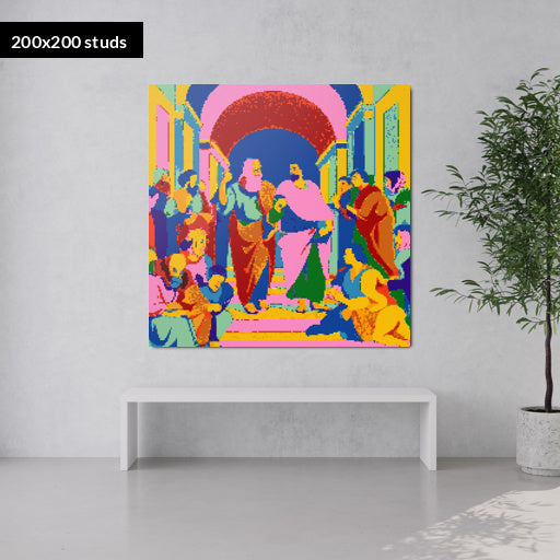 200*200studs, 160*160cm, 63*63inch