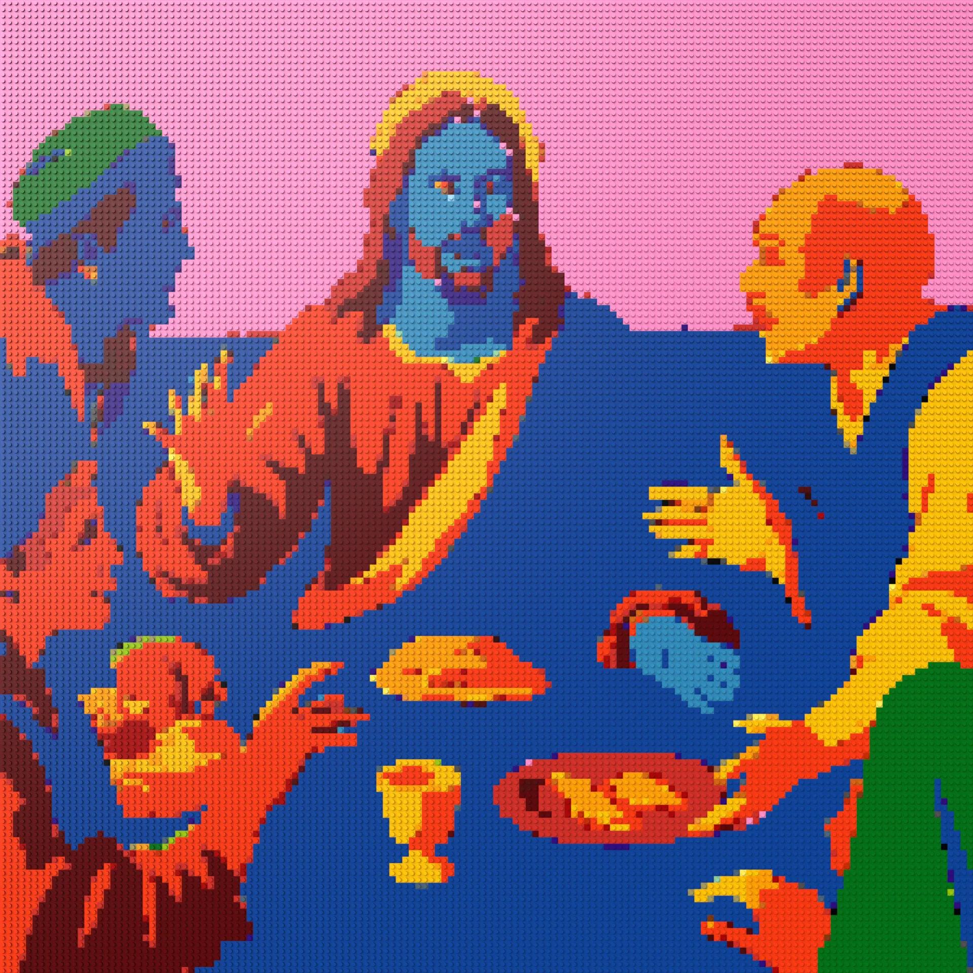 150*150studs, 120*120cm, 47,25*47,25inch