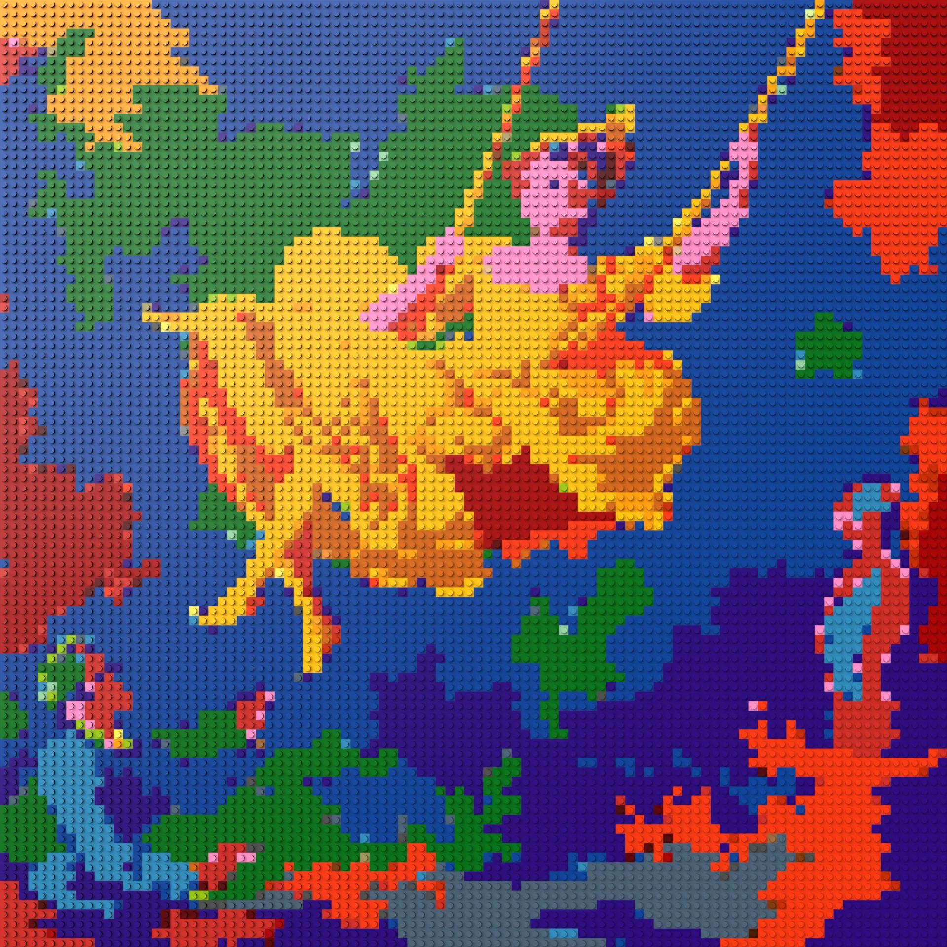 100*100studs, 80*80cm, 31,5*31,5inch