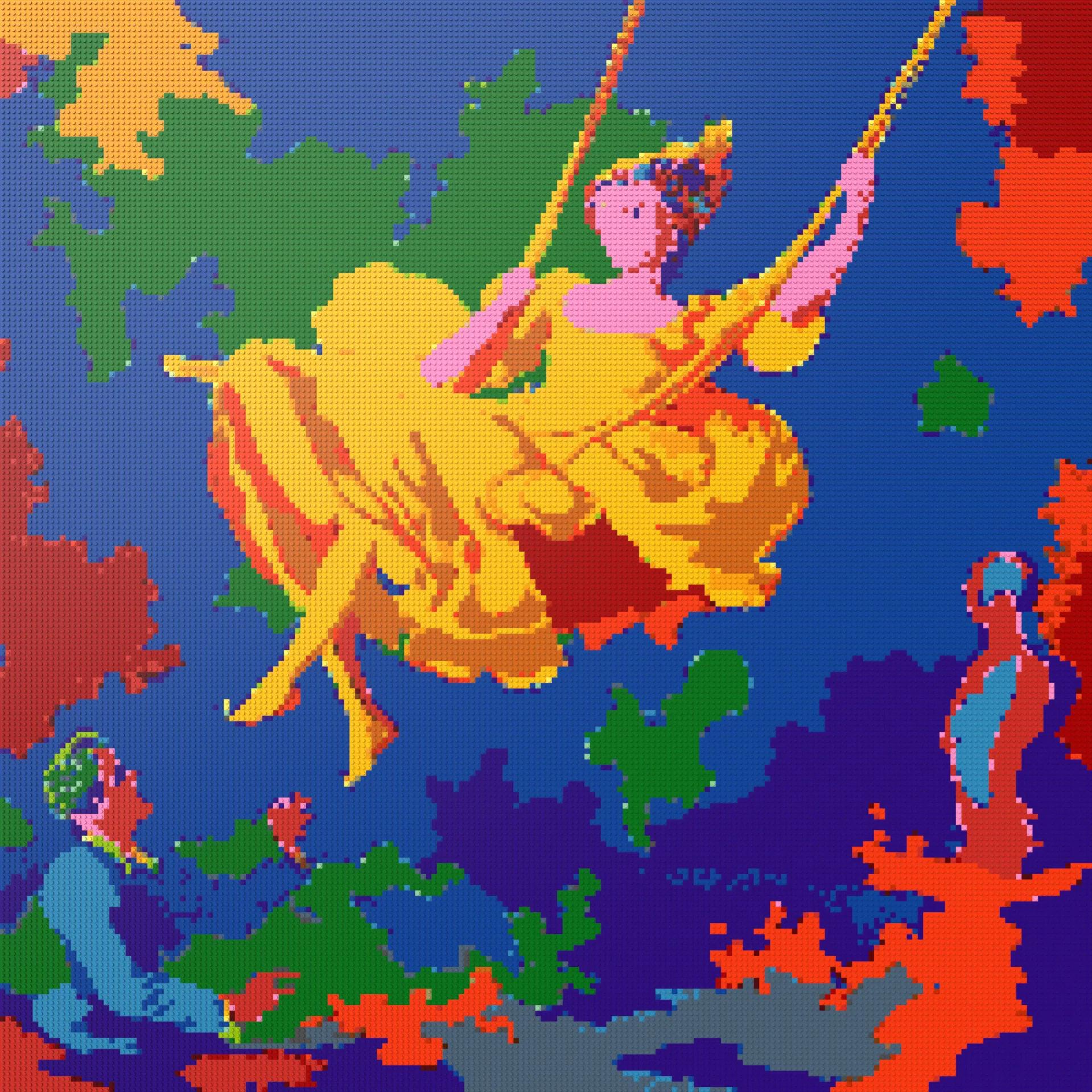 200*200studs, 160*160cm, 63*63inch