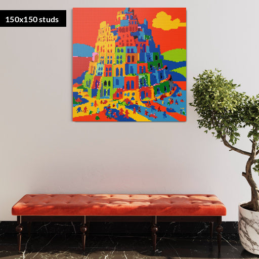 150*150studs, 120*120cm, 47,25*47,25inch