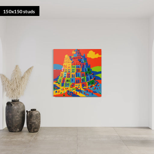 150*150studs, 120*120cm, 47,25*47,25inch