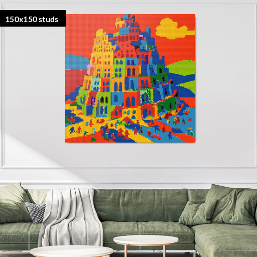 150*150studs, 120*120cm, 47,25*47,25inch