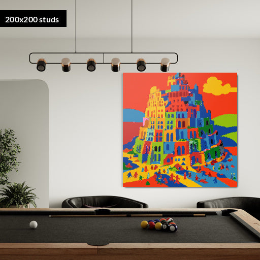 200*200studs, 160*160cm, 63*63inch