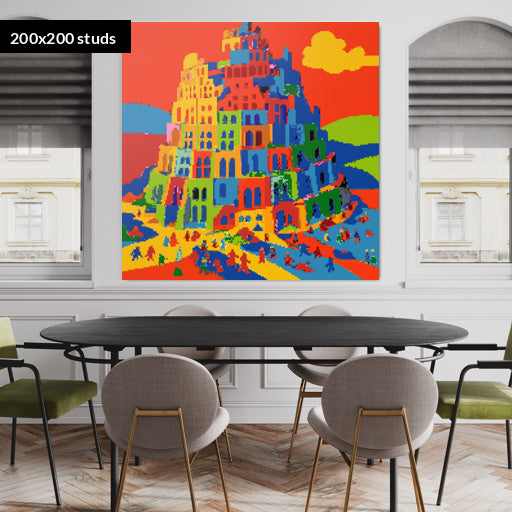 200*200studs, 160*160cm, 63*63inch