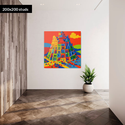 200*200studs, 160*160cm, 63*63inch