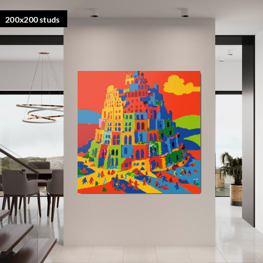 200*200studs, 160*160cm, 63*63inch