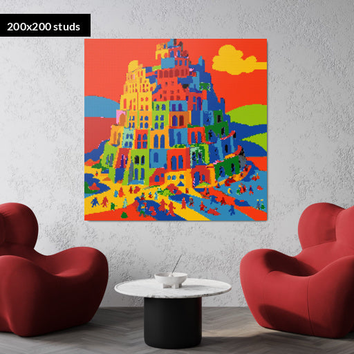 200*200studs, 160*160cm, 63*63inch