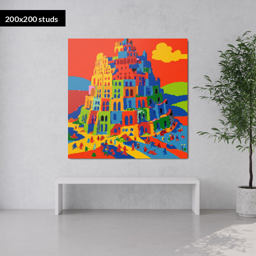 200*200studs, 160*160cm, 63*63inch