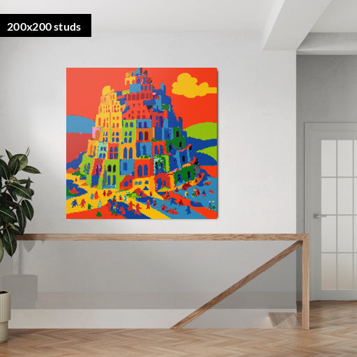 200*200studs, 160*160cm, 63*63inch