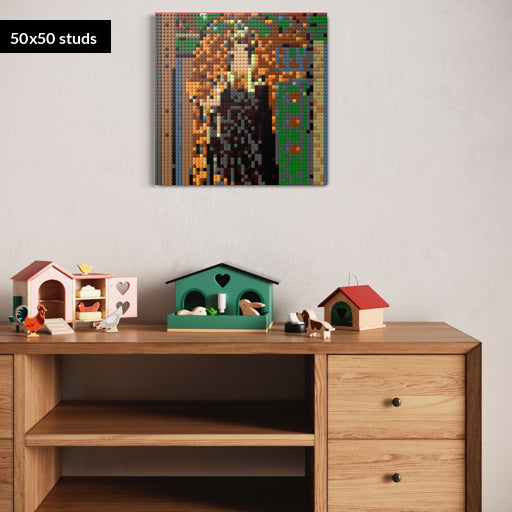 50*50studs, 40*40cm, 15,75*15,75inch
