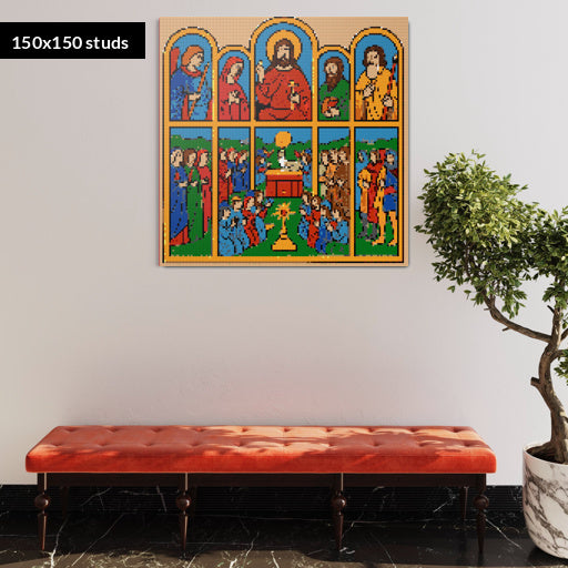 150*150studs, 120*120cm, 47,25*47,25inch