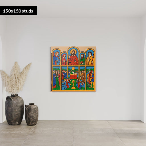 150*150studs, 120*120cm, 47,25*47,25inch