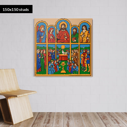 150*150studs, 120*120cm, 47,25*47,25inch