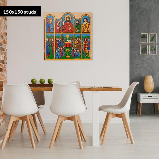 150*150studs, 120*120cm, 47,25*47,25inch