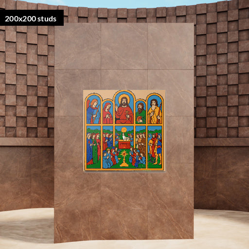 200*200studs, 160*160cm, 63*63inch