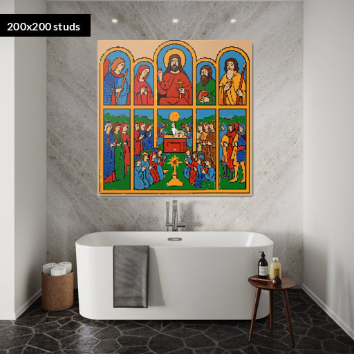 200*200studs, 160*160cm, 63*63inch
