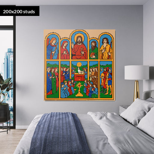 200*200studs, 160*160cm, 63*63inch