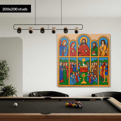 200*200studs, 160*160cm, 63*63inch