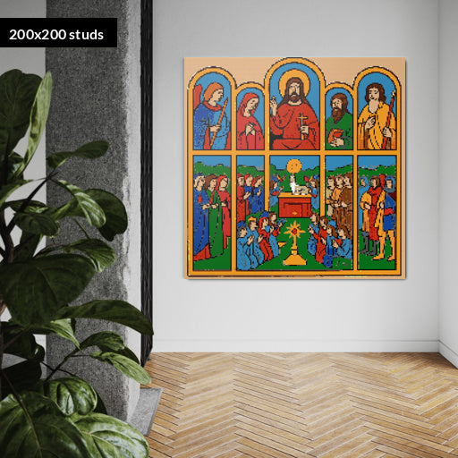 200*200studs, 160*160cm, 63*63inch