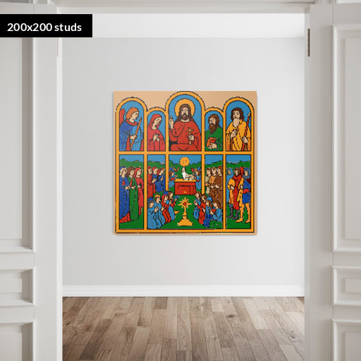 200*200studs, 160*160cm, 63*63inch