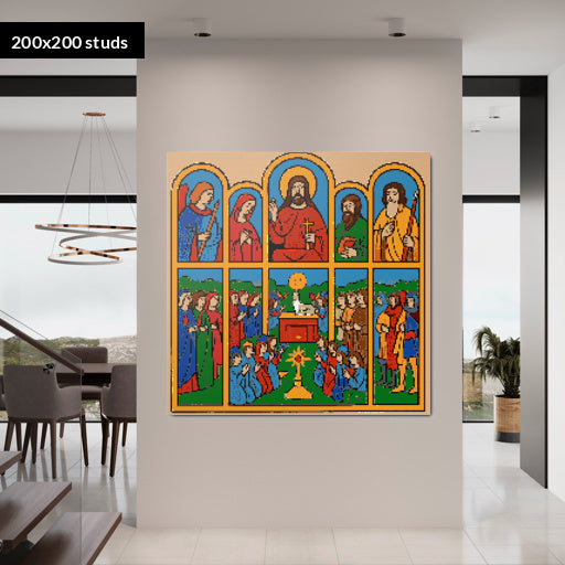 200*200studs, 160*160cm, 63*63inch