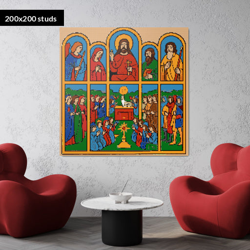 200*200studs, 160*160cm, 63*63inch