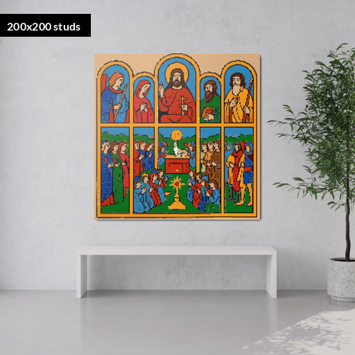 200*200studs, 160*160cm, 63*63inch