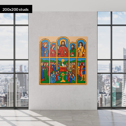 200*200studs, 160*160cm, 63*63inch