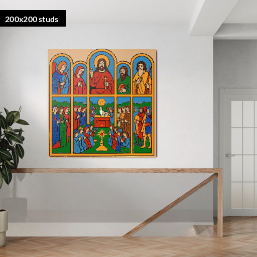 200*200studs, 160*160cm, 63*63inch