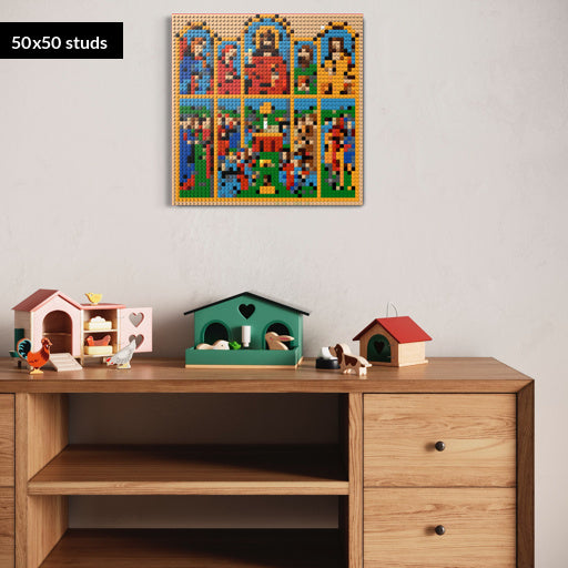 50*50studs, 40*40cm, 15,75*15,75inch